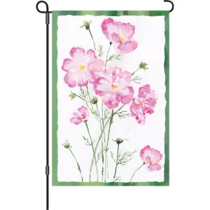 12 in. Cosmo Flower Garden Flag - Cosmos