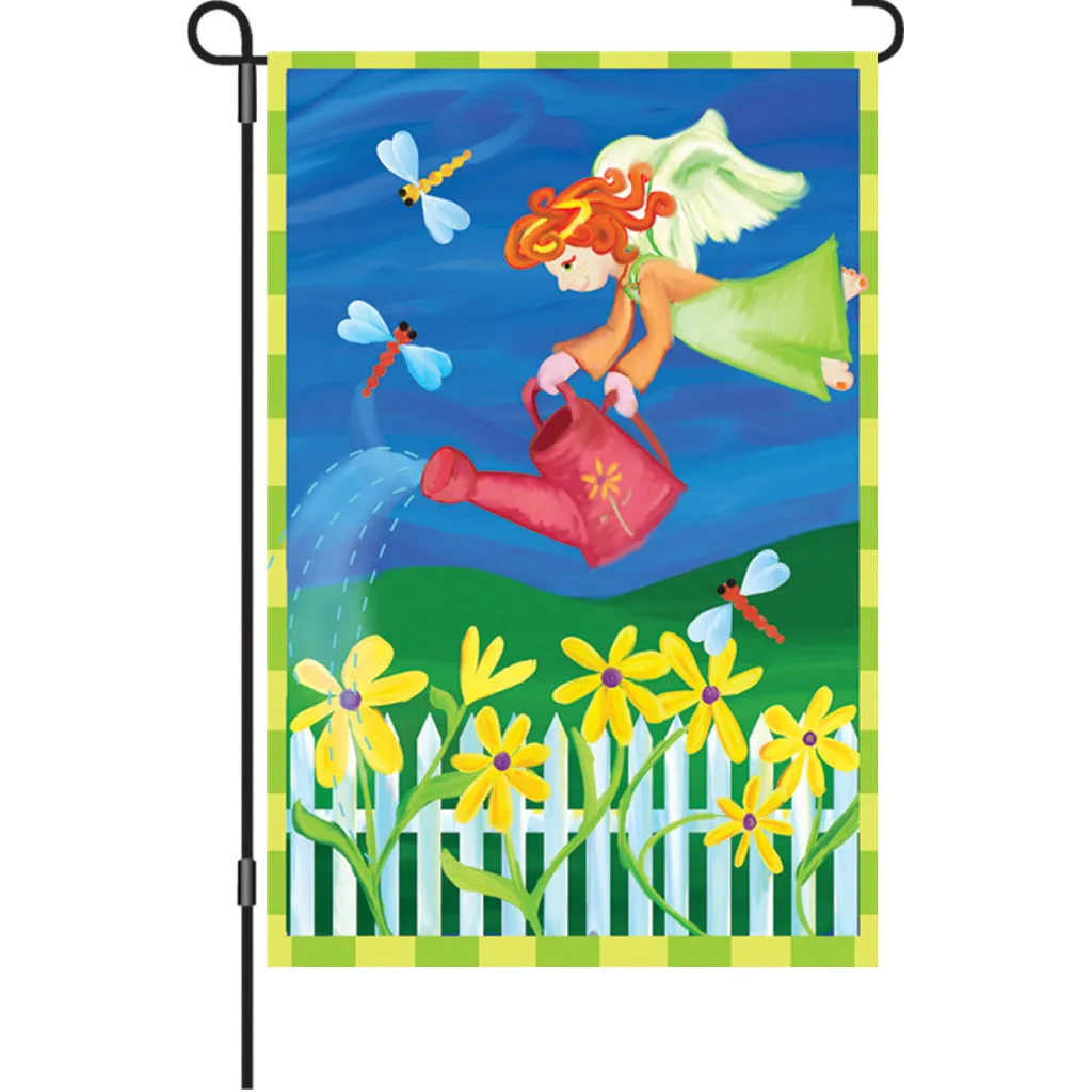 12 in. Summertime Floral Garden Flag  - Garden Angel