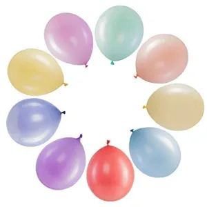 150 Pastel Party Balloons 12 Inch 10 Assorted Rainbow Candy Colors - Bulk Pack