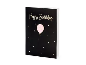 30th Birthday Card with Balloon Enamel Badge