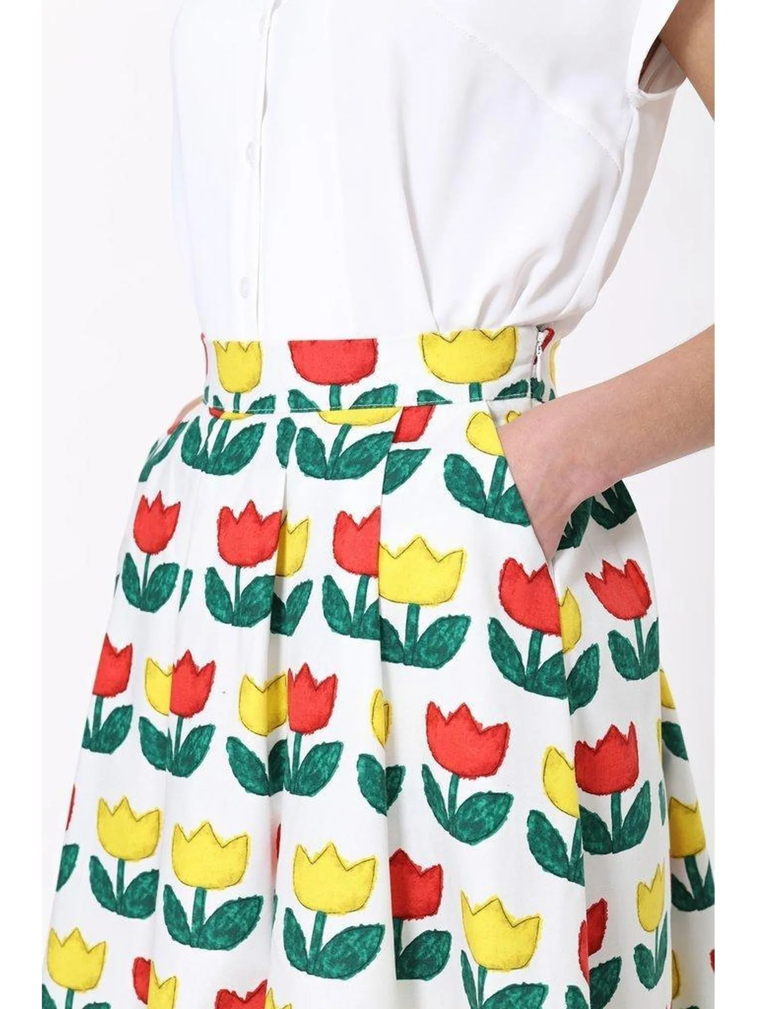 405Story - Emily Midi Skirt - Tulip