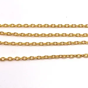 5mm Gold Plated Oval Chain