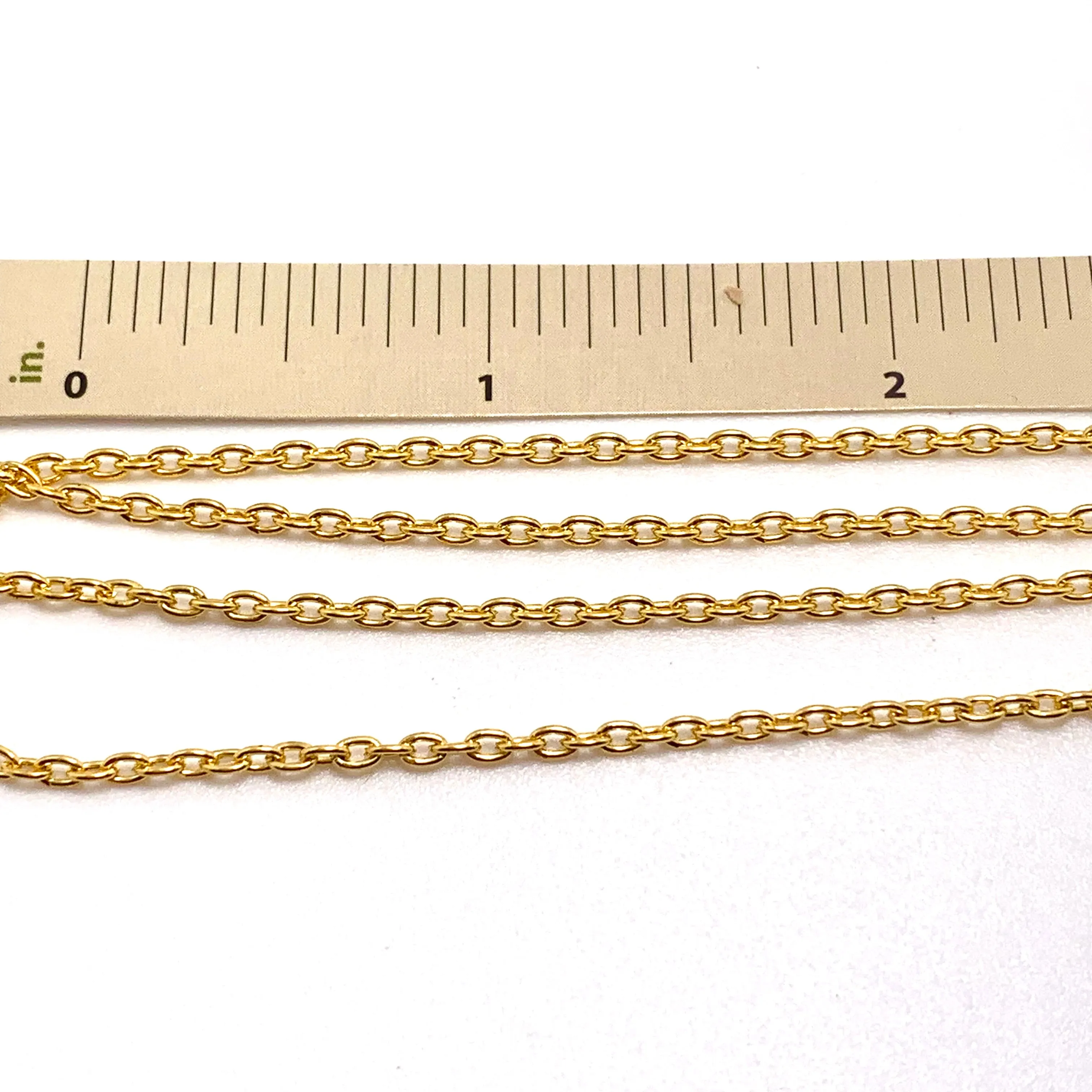 5mm Gold Plated Oval Chain