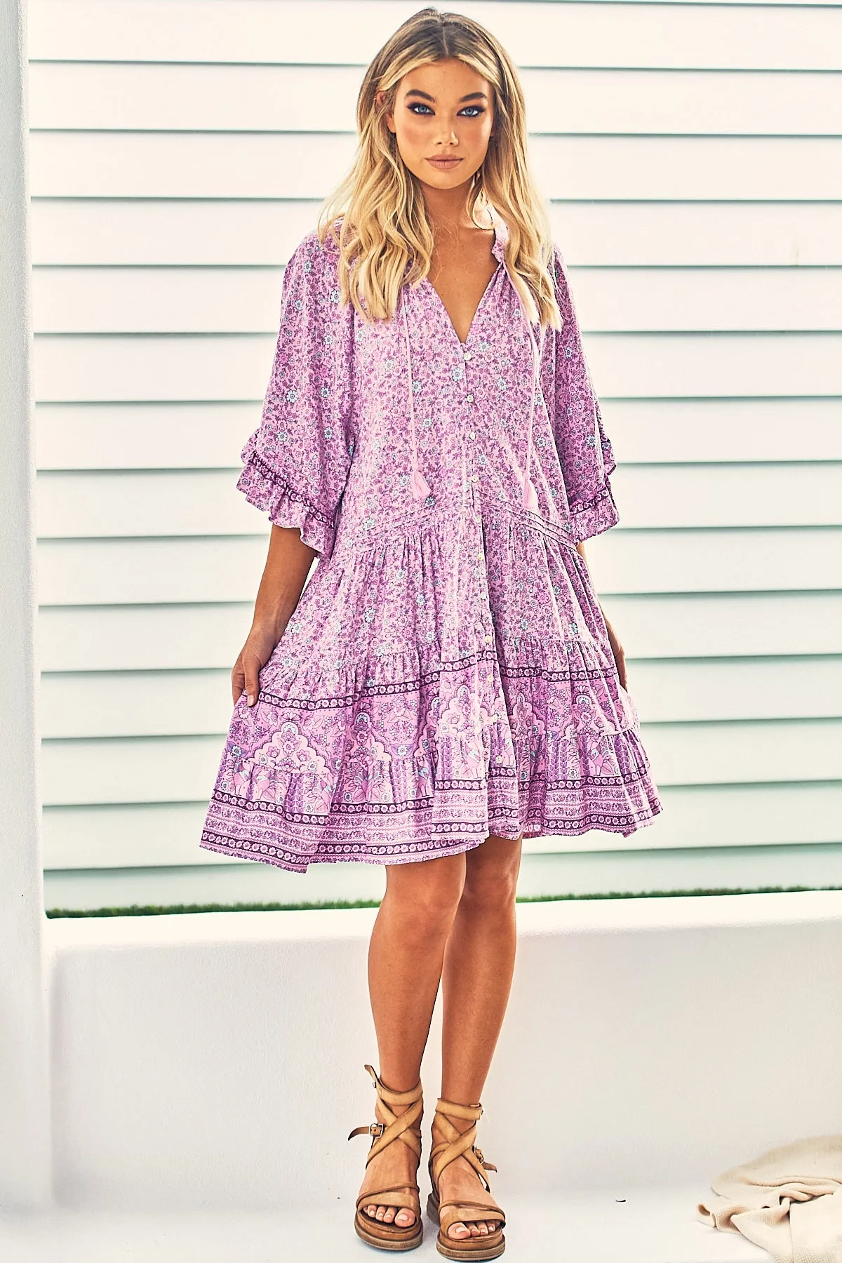 Ali Mini Dress - Pink/Purple