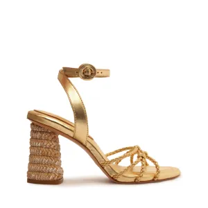 Amara Nappa Metallic Strappy Sandal for Women - Stylish and Comfortable Footwear