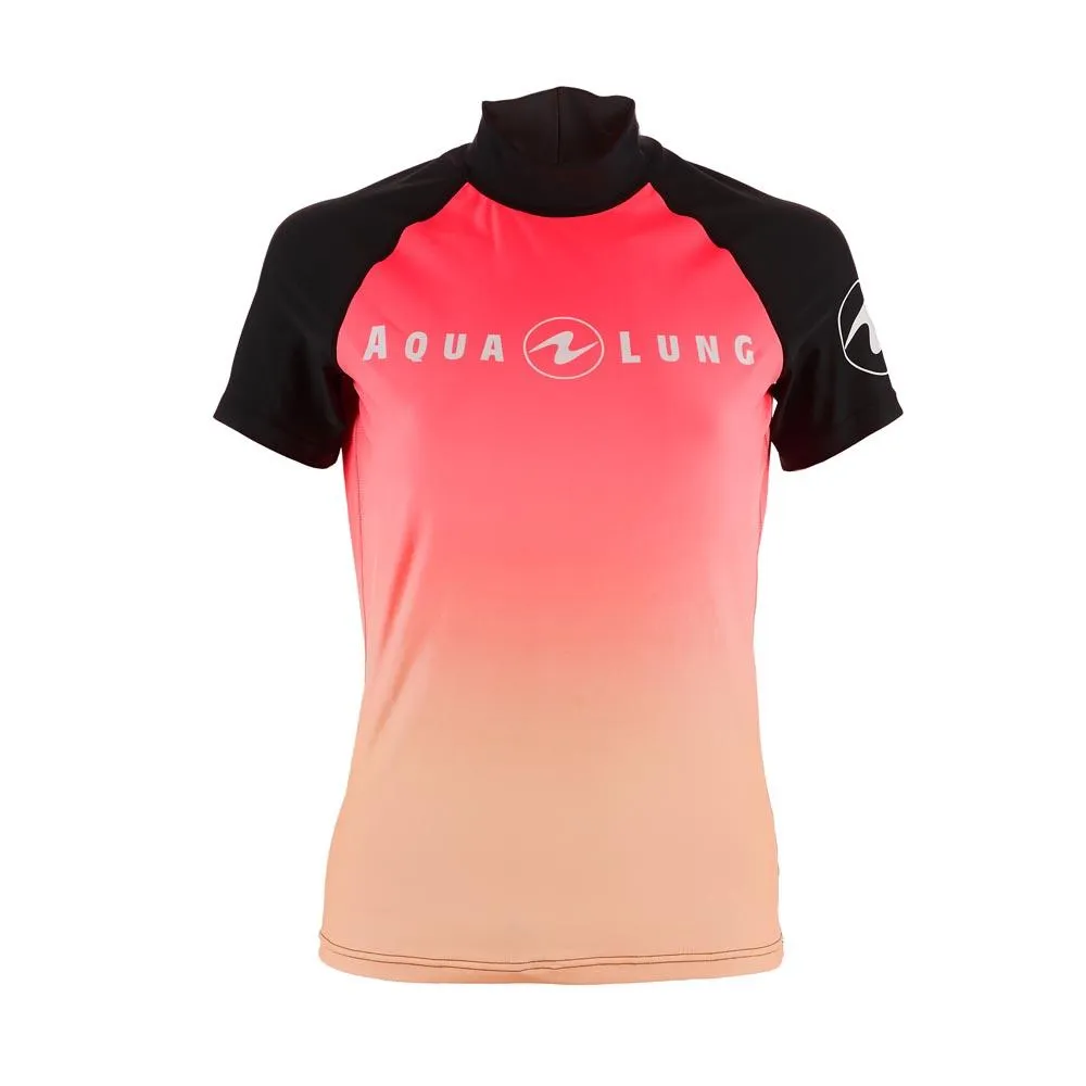 Aqualung Rash Vest Pink - Short Sleeve