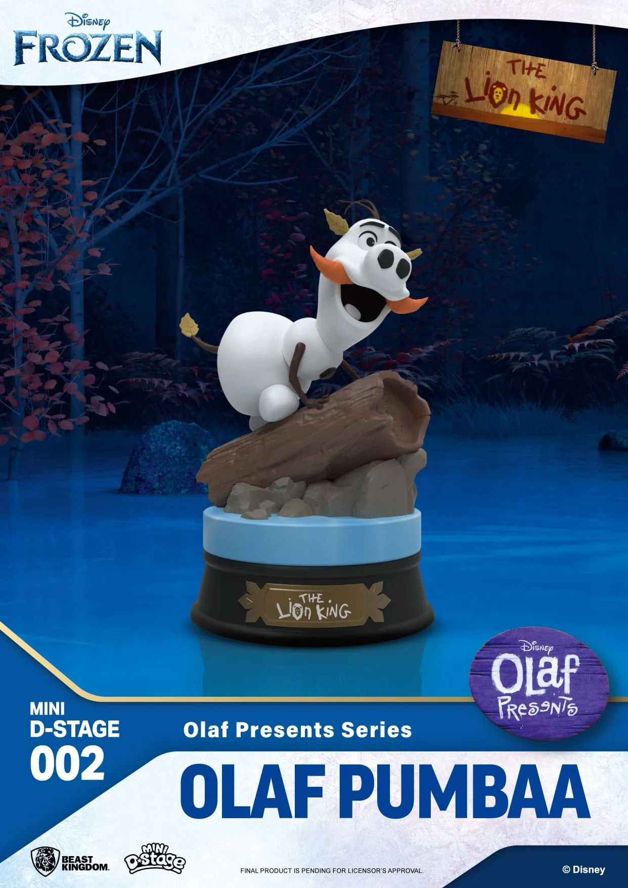 Beast Kingdom Frozen Olaf Presents Olaf Pumba Mini D-Stage PVC Figure