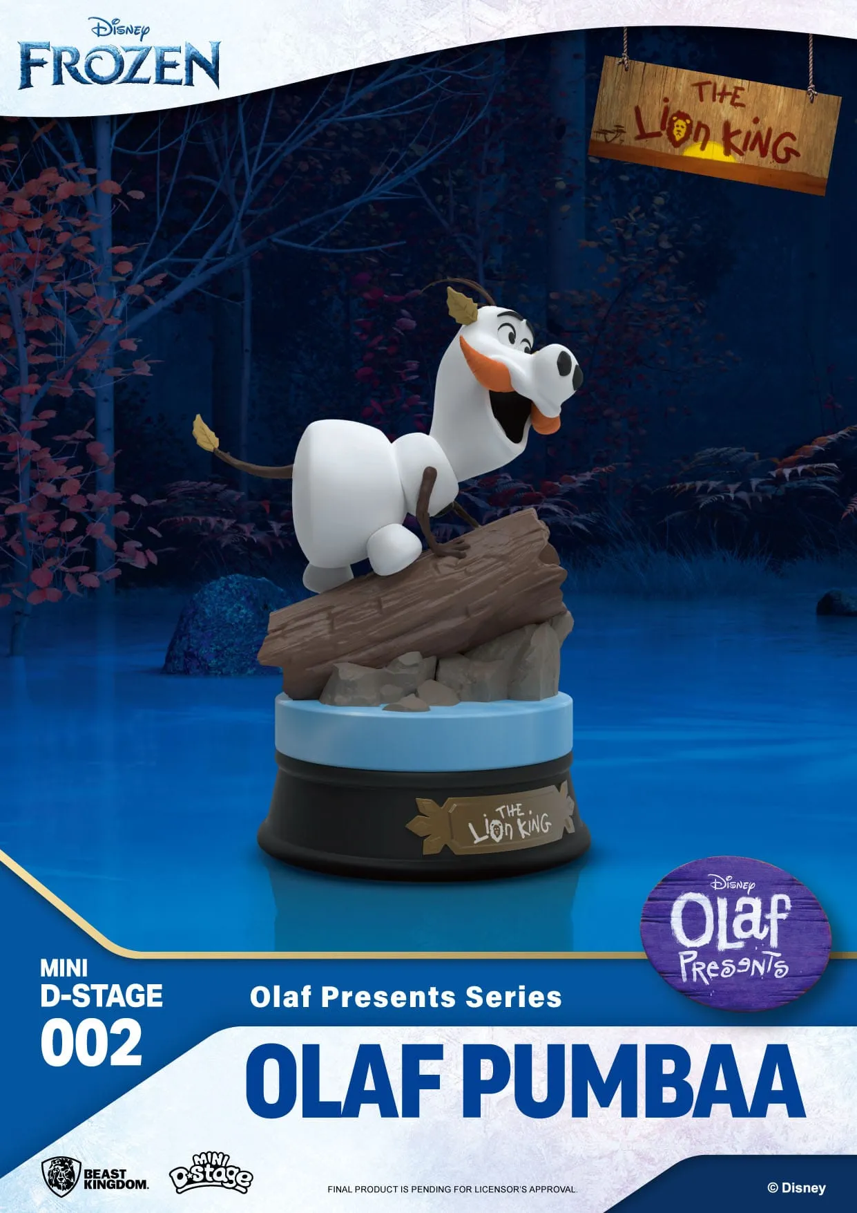 Beast Kingdom Frozen Olaf Presents Olaf Pumba Mini D-Stage PVC Figure