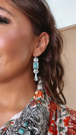 Bella Blossom Turquoise Earrings