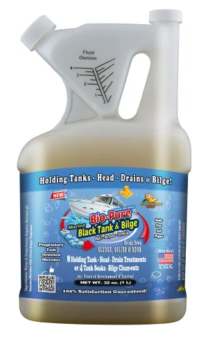 Bio-Pure Boat / Marine Septic Tank & Bilge CONCENTRATE 32 Oz. - 8 Treatments