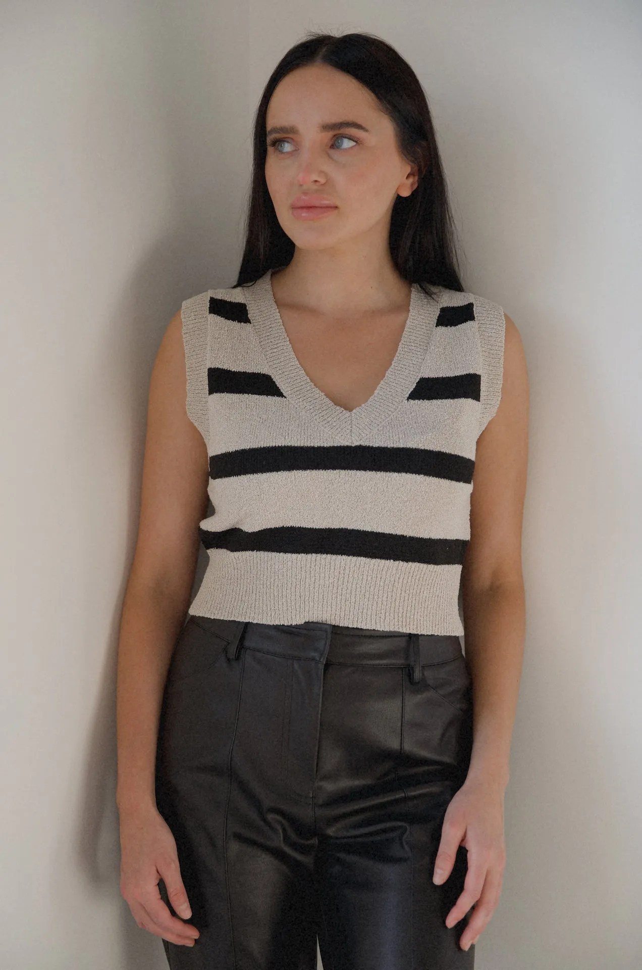 Brianna Striped Vest