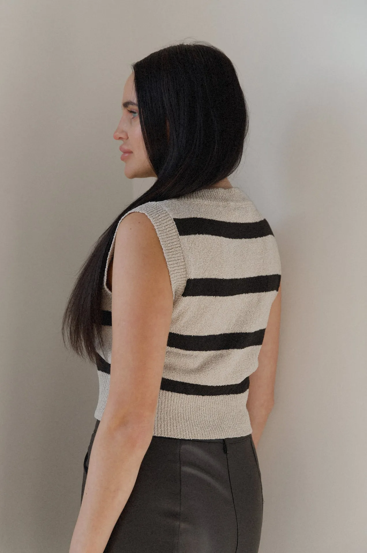 Brianna Striped Vest