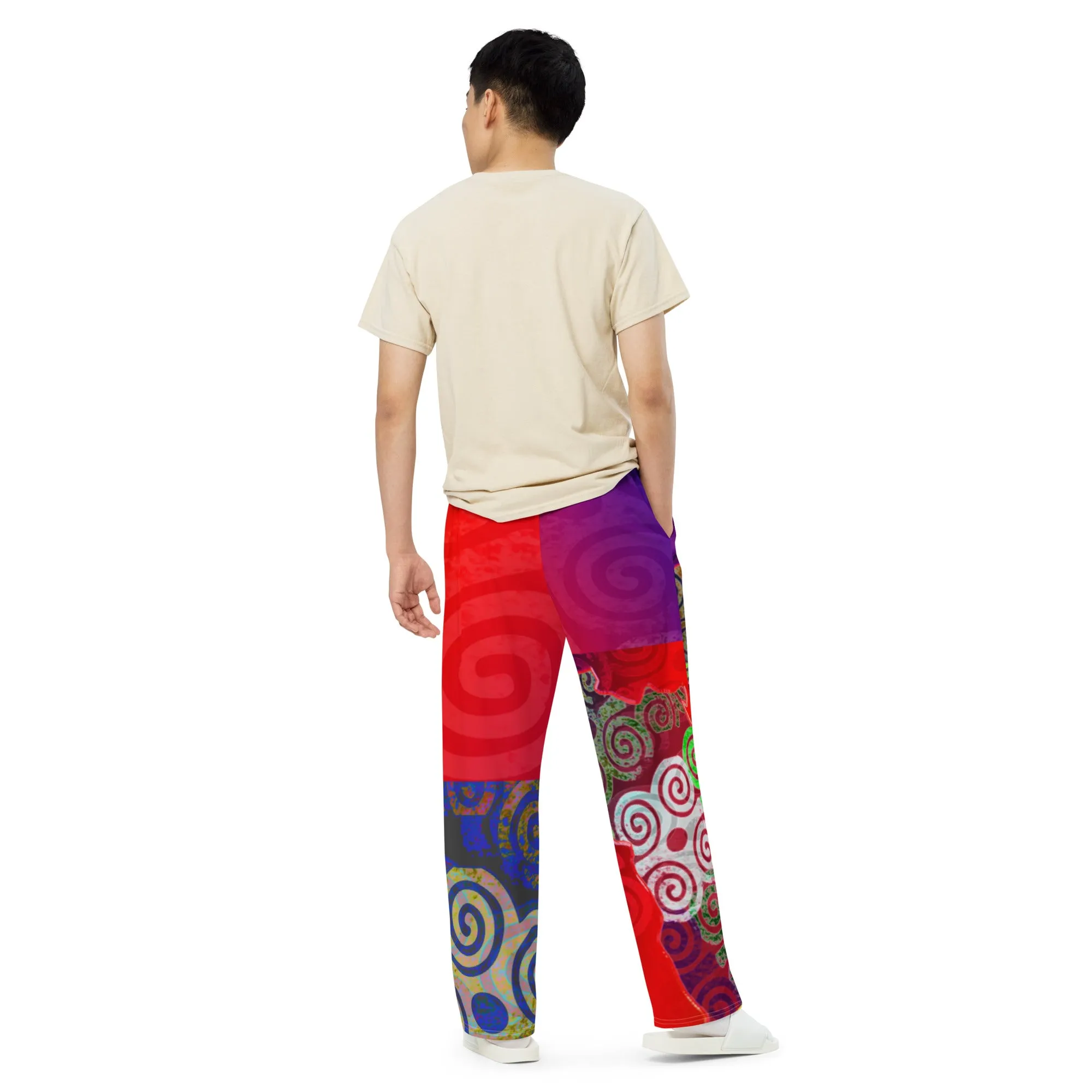 Bubalapa Africa All-over print unisex wide-leg pants