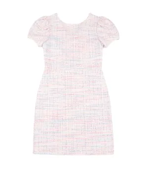 By Debra Girls Primary Tweed Puff Sleeve Sheath Dress