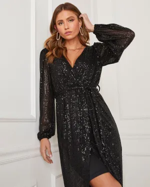 Cameron Sequin Midi Dress