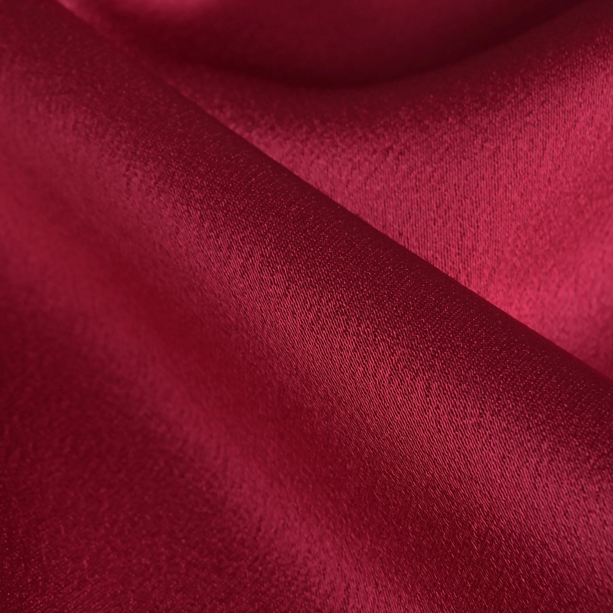 Cherry Satin Backed Crepe Fabric 96891