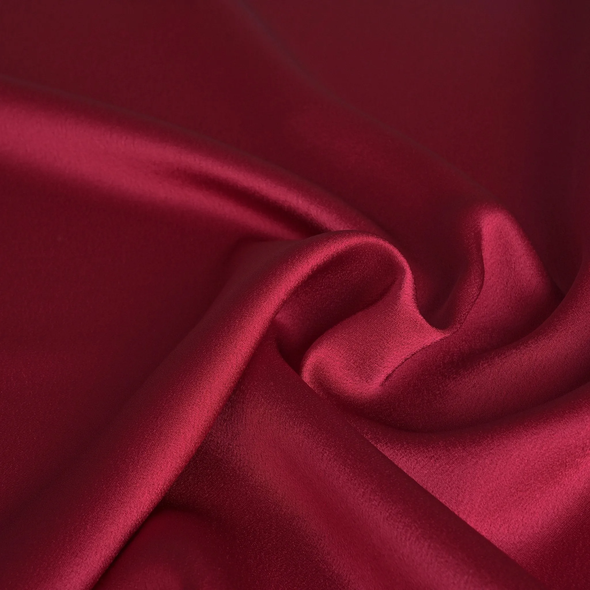 Cherry Satin Backed Crepe Fabric 96891