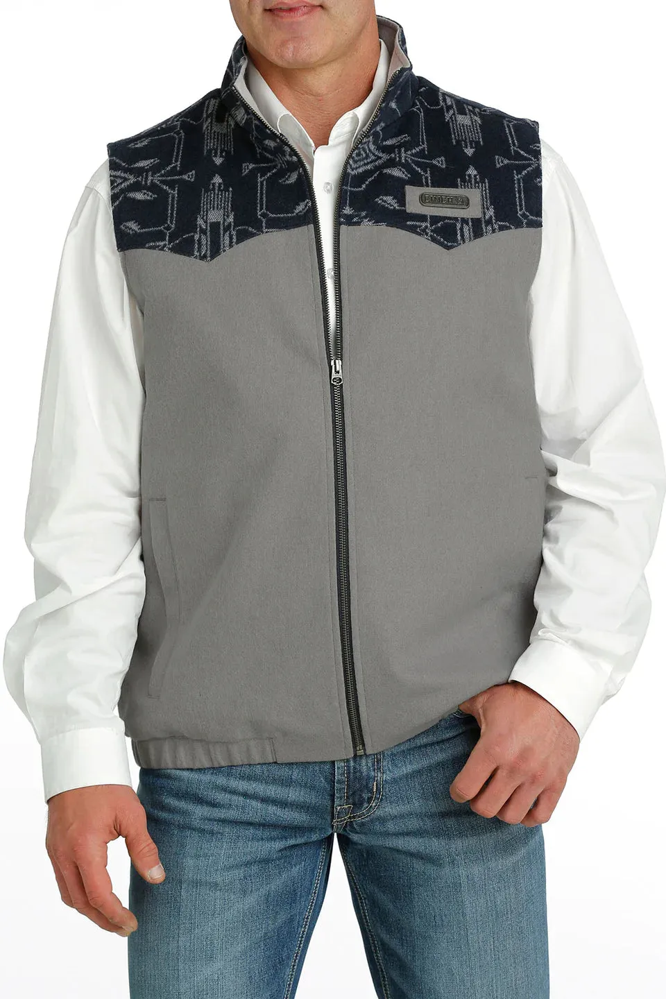 Cinch Men's Grey CC Wooly Vest