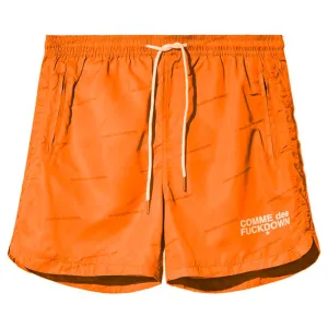 Comme Des Fuckdown Orange Polyester Swimwear