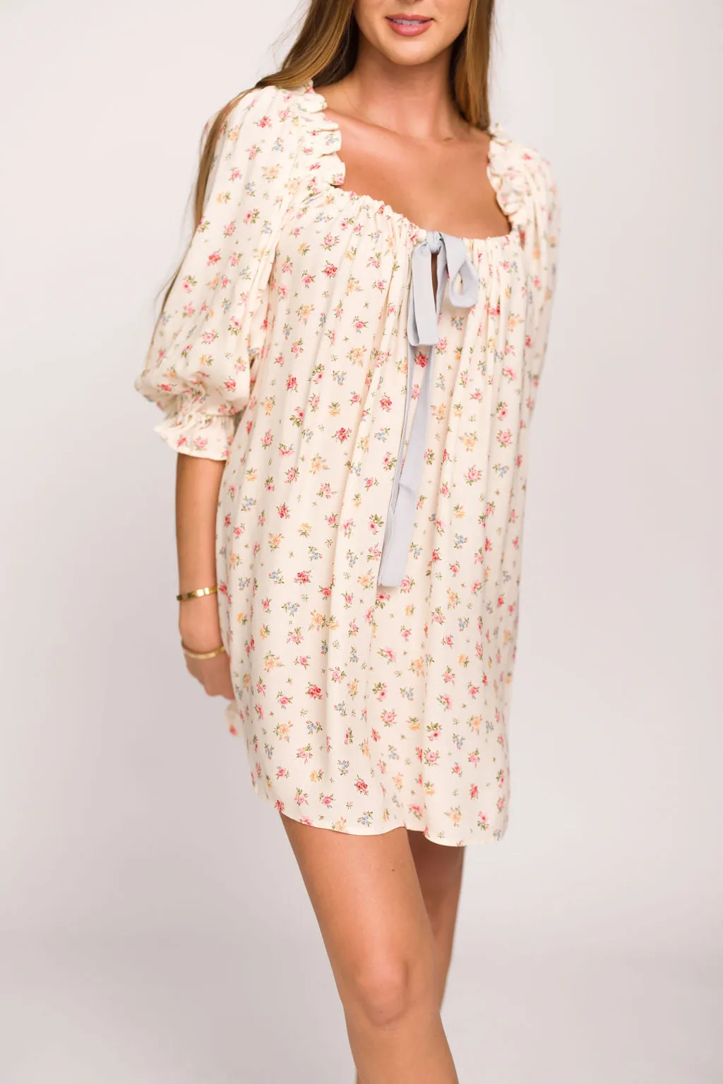 Darling Mini Dress in Country Bloom