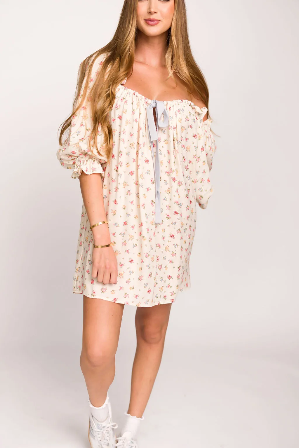 Darling Mini Dress in Country Bloom