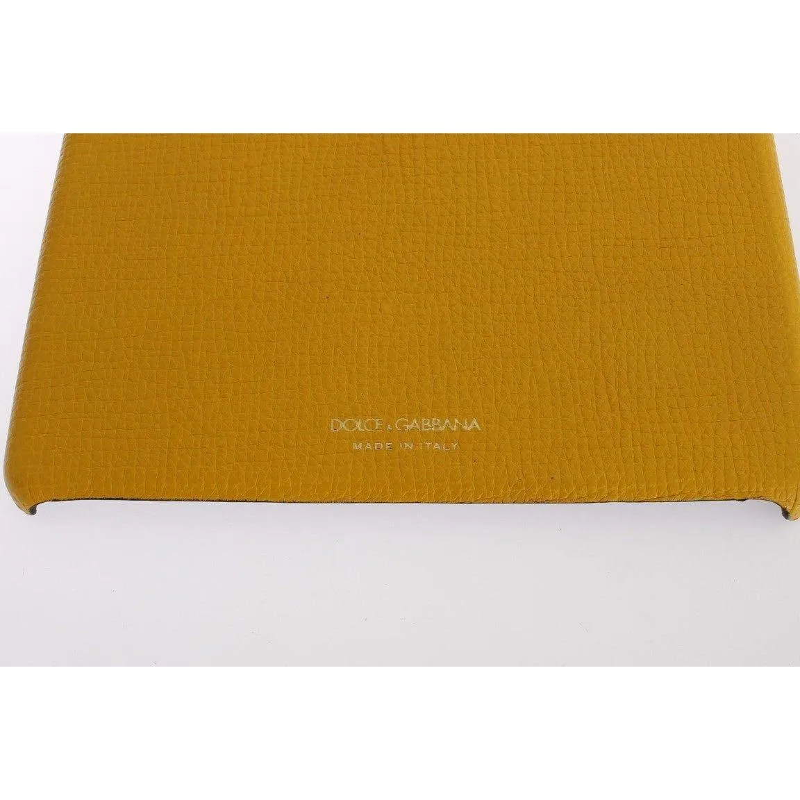 Dolce & Gabbana Chic Yellow Leather Tablet Case