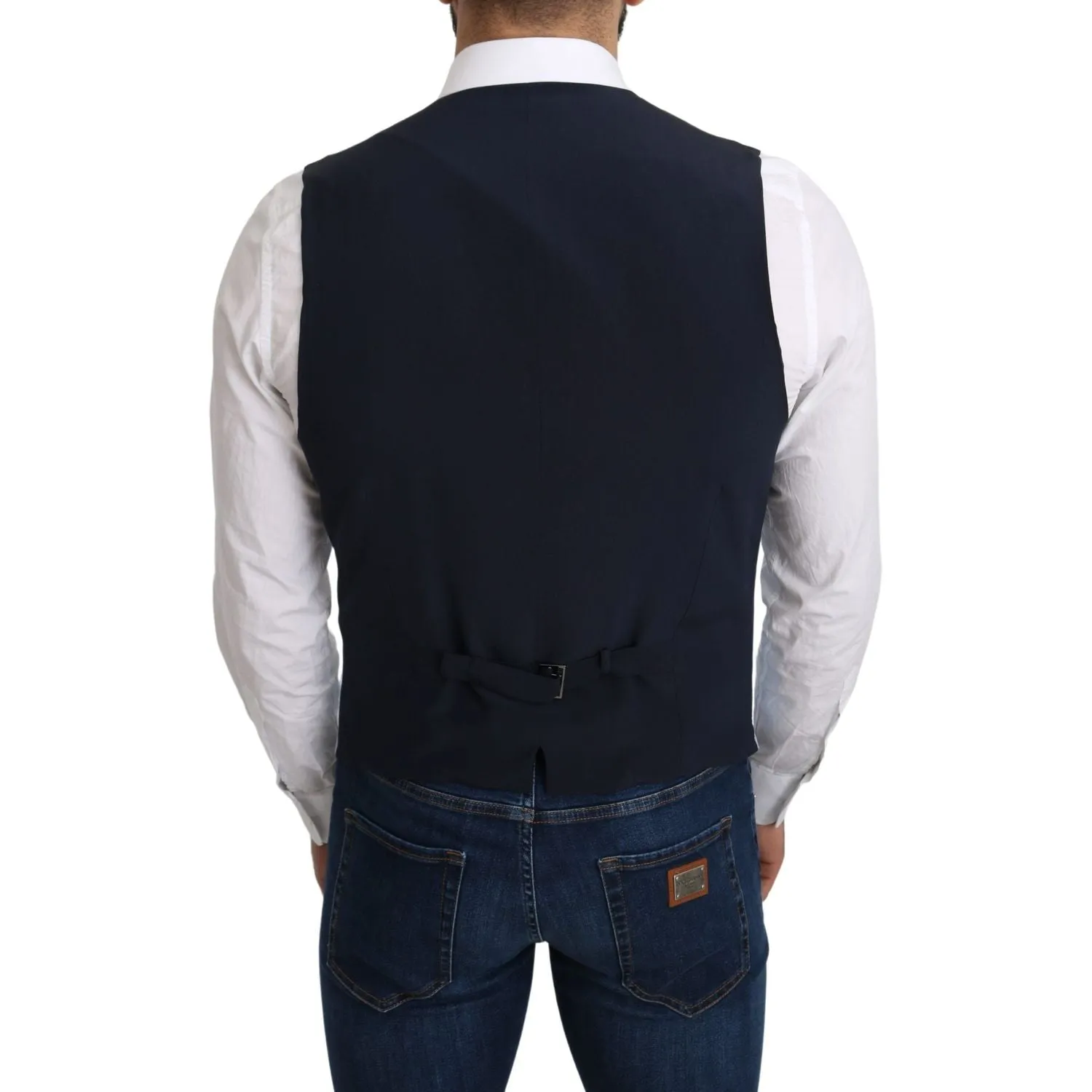 Dolce & Gabbana Elegant Azure Men's Formal Vest