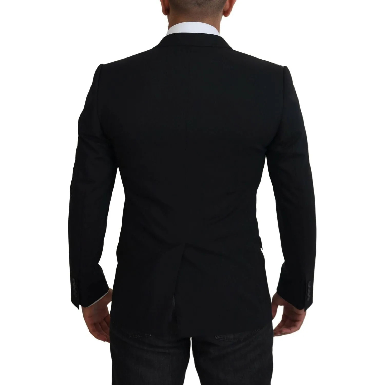 Dolce & Gabbana Elegant Black Martini Two-Piece Suit