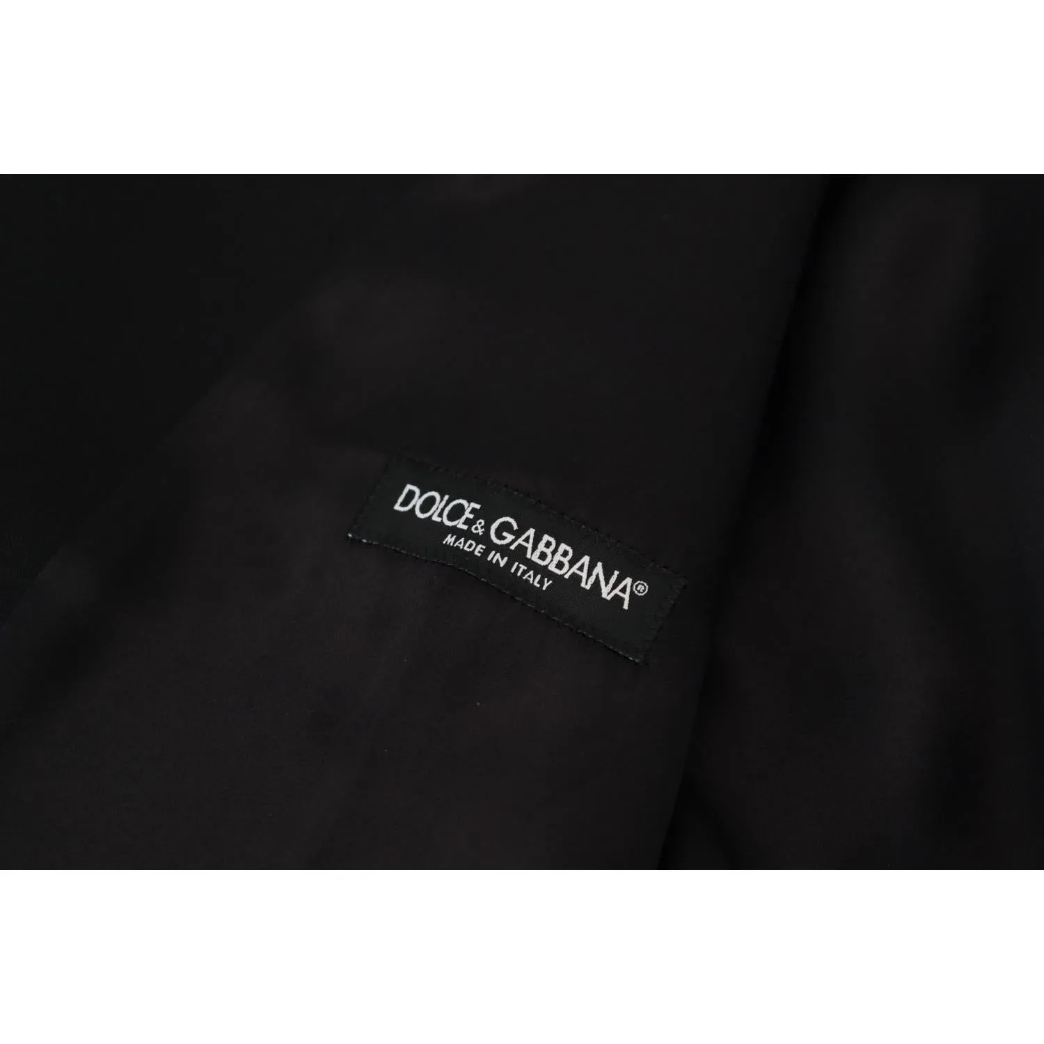 Dolce & Gabbana Elegant Black Single-Breasted Dress Vest