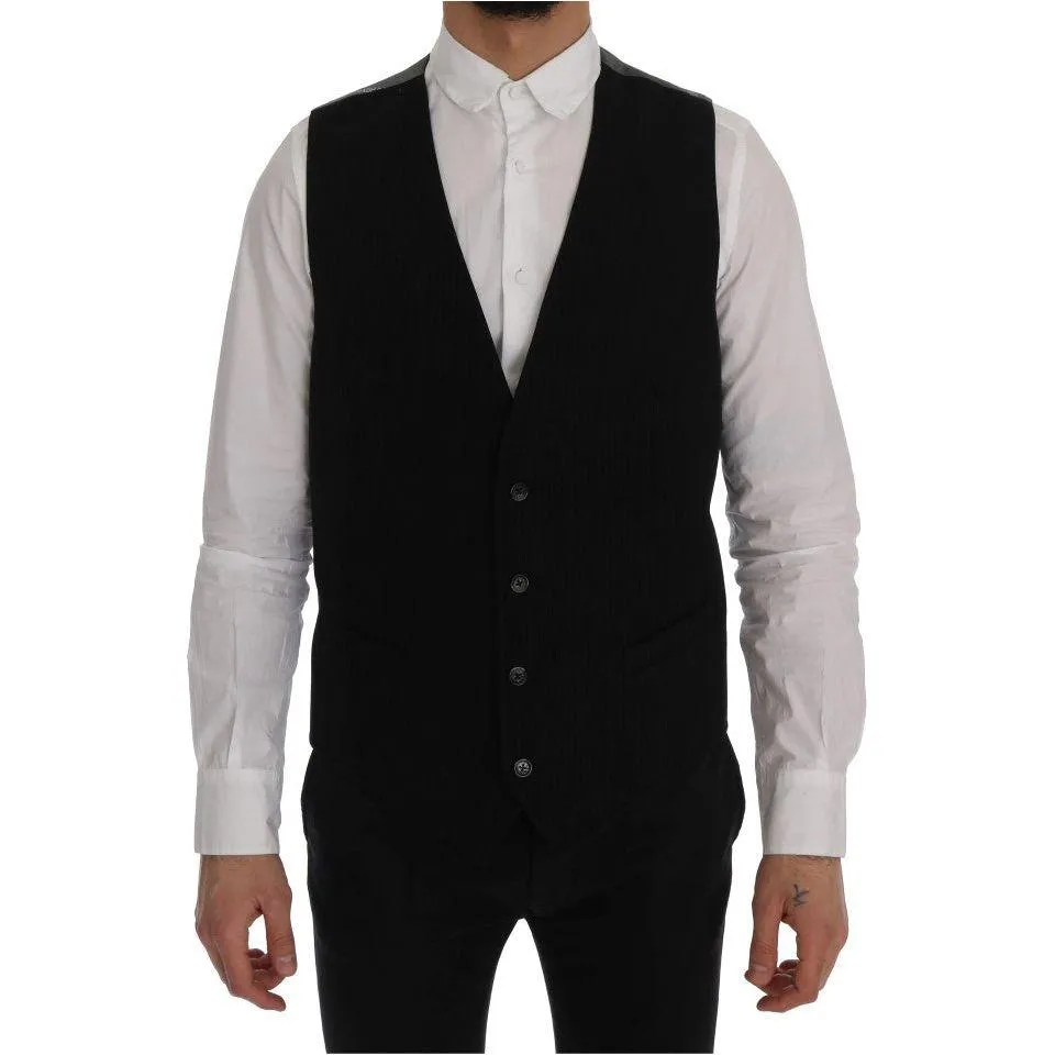 Dolce & Gabbana Elegant Striped Waistcoat Vest