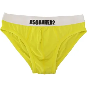 Dsquared² Chic Yellow Modal Stretch Men's Briefs