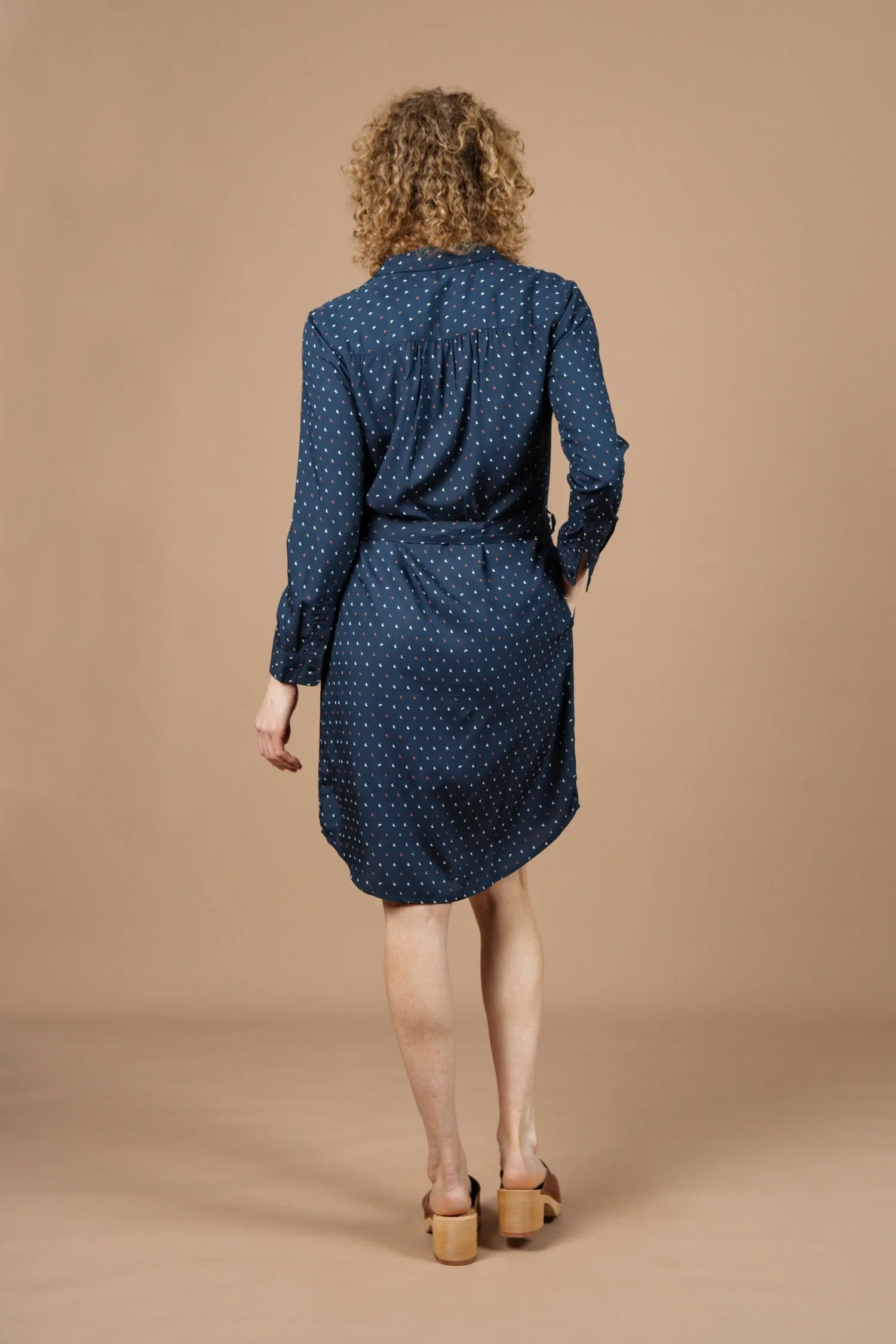 Emery Shirt Dress / Midnight Crescent