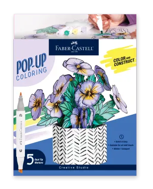 Faber-Castell Pop Up Coloring: Potted Pansy