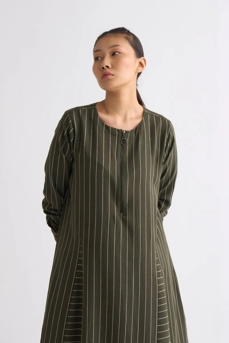 Gusset Dress Co-ord - Olive