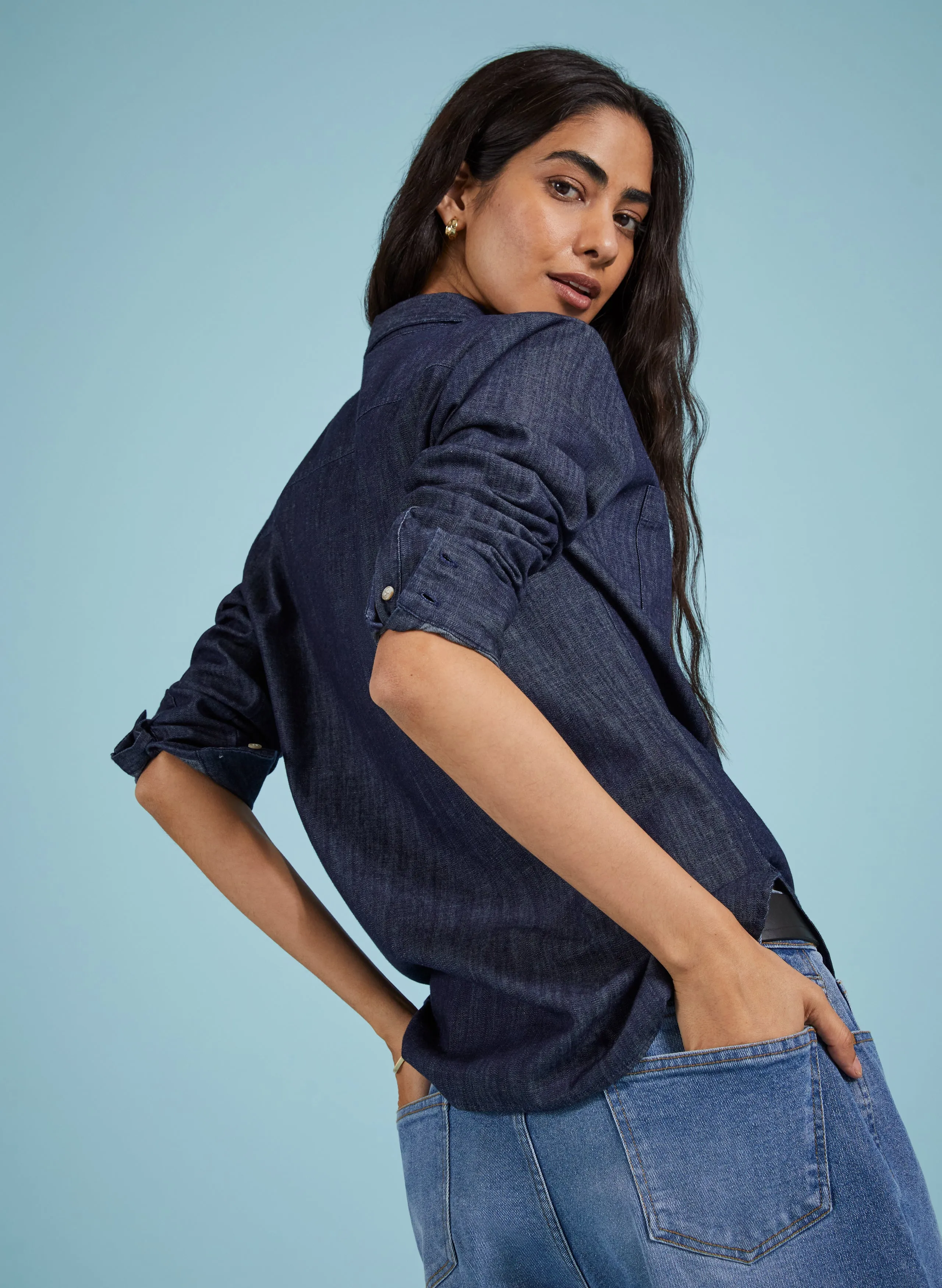 Hattie Organic Denim Shirt