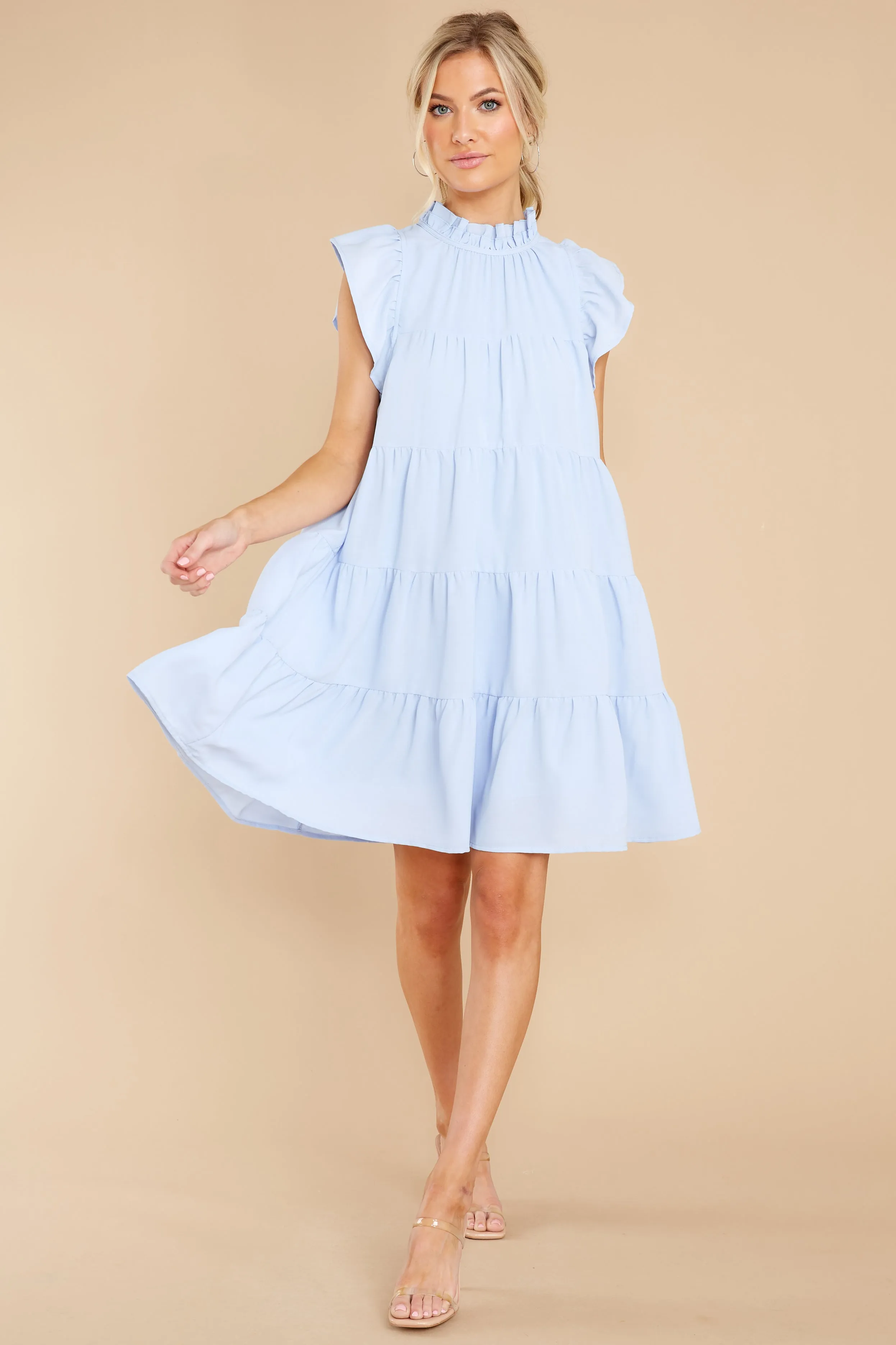 In A Heartbeat Light Blue Dress