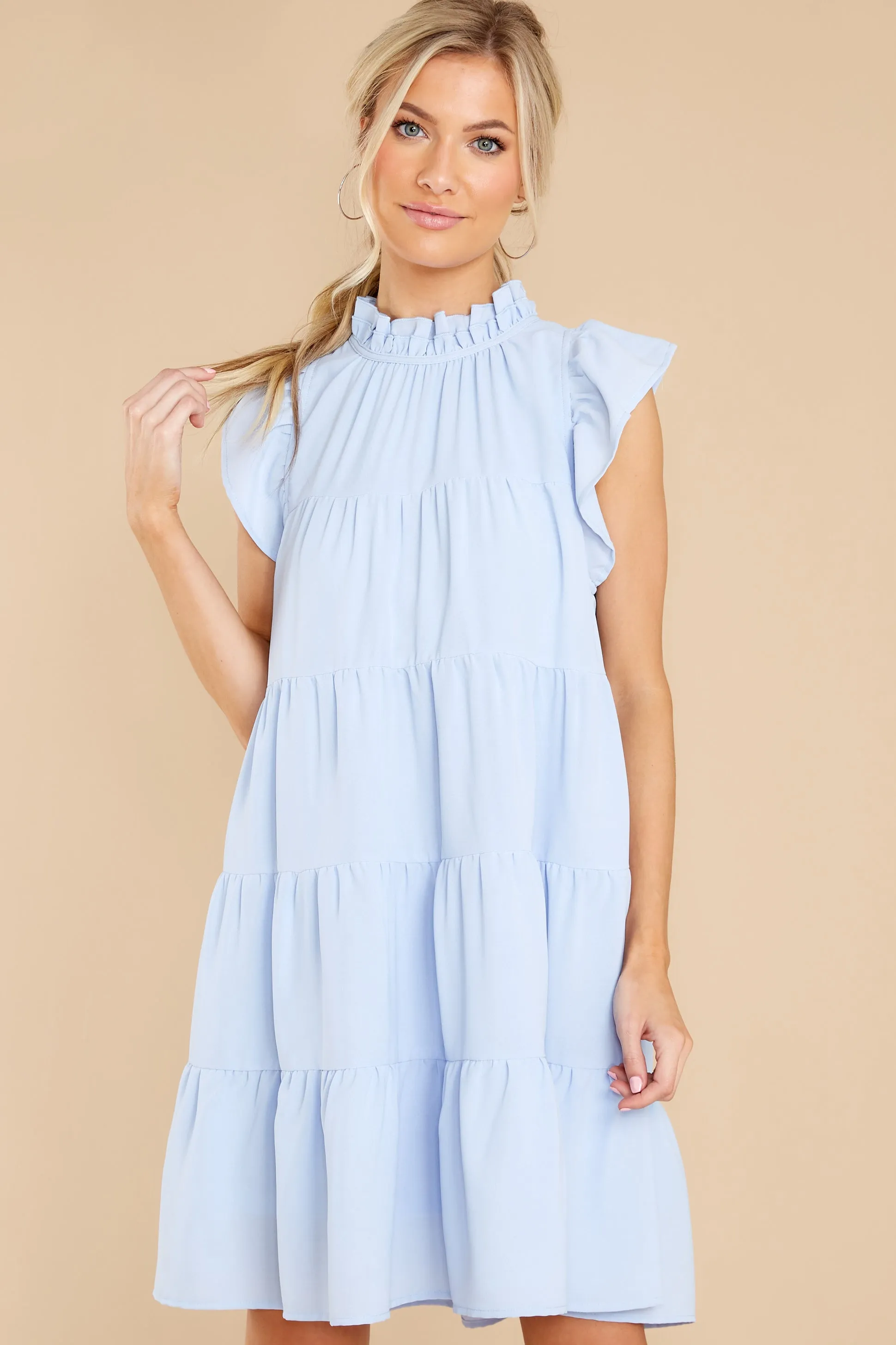 In A Heartbeat Light Blue Dress