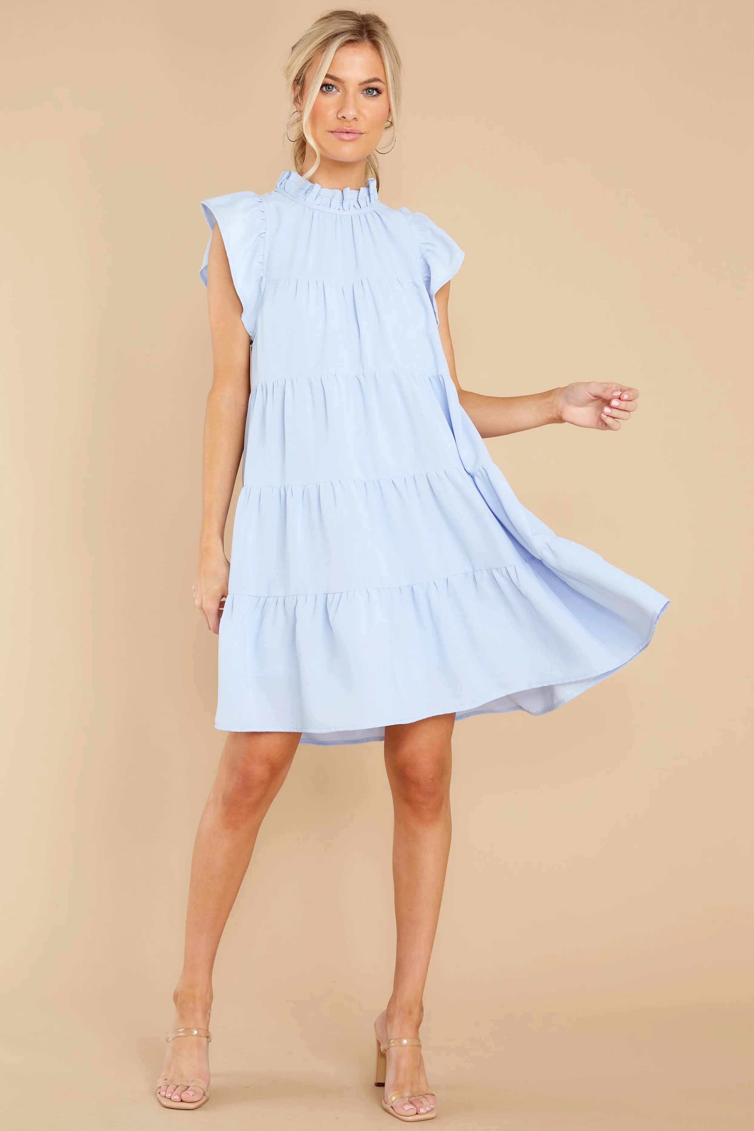 In A Heartbeat Light Blue Dress