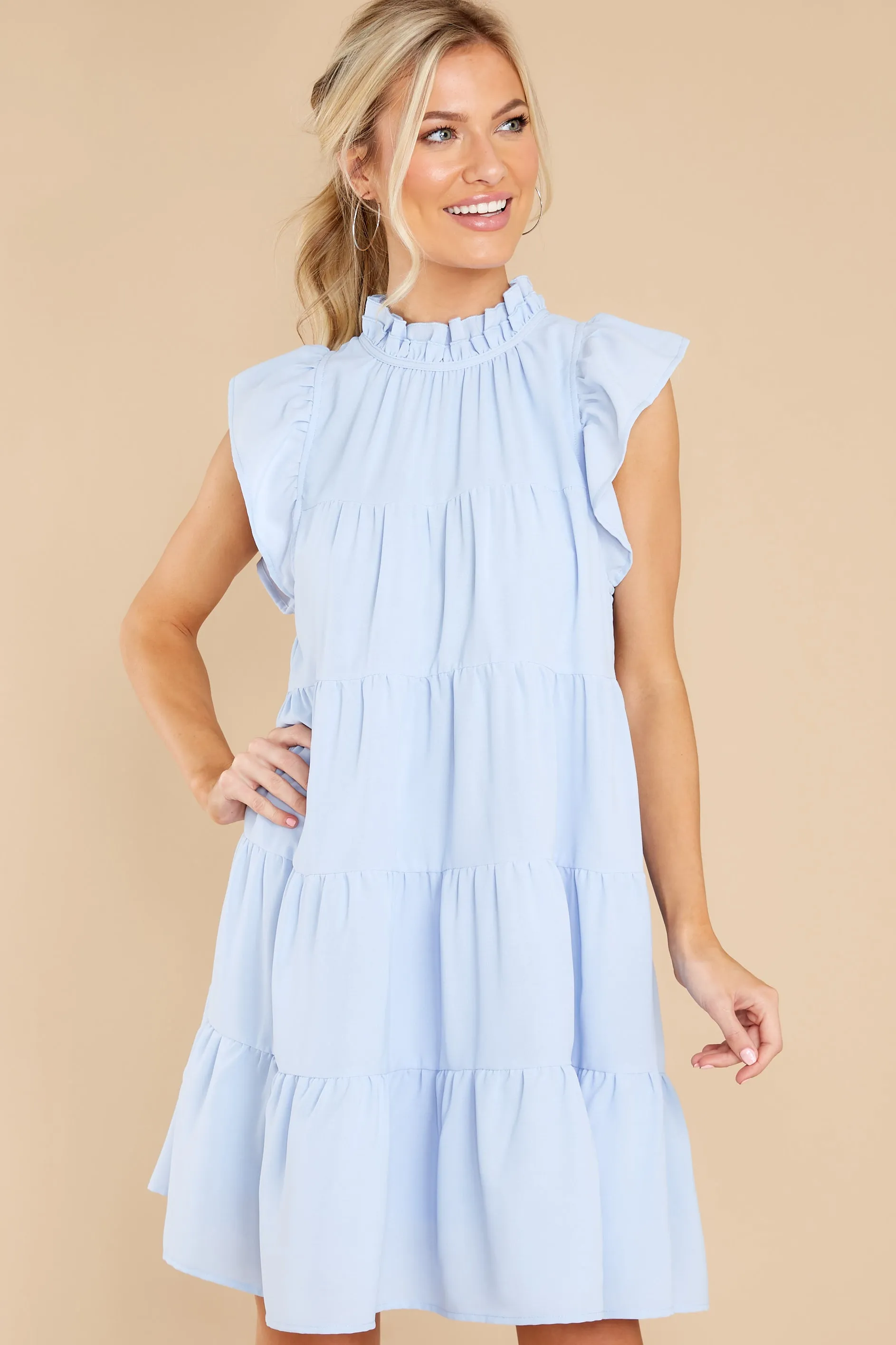 In A Heartbeat Light Blue Dress