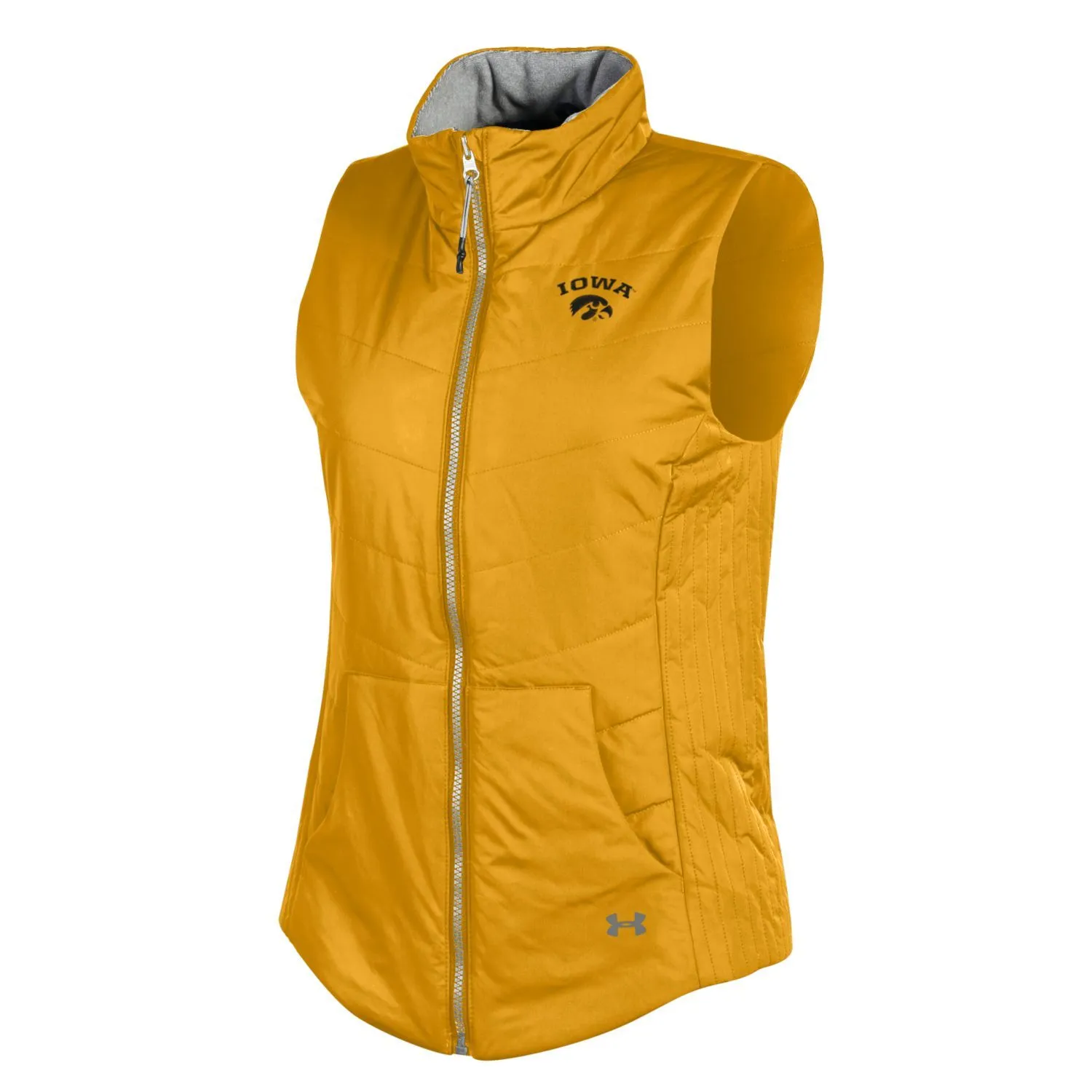 Iowa Hawkeyes Under Armour WOMEN Gold ColdGear Storm1 Full-Zip Loose Vest