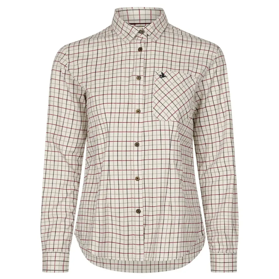 Kerry Shooting Shirt - Cabernet/Blue Check by Seeland