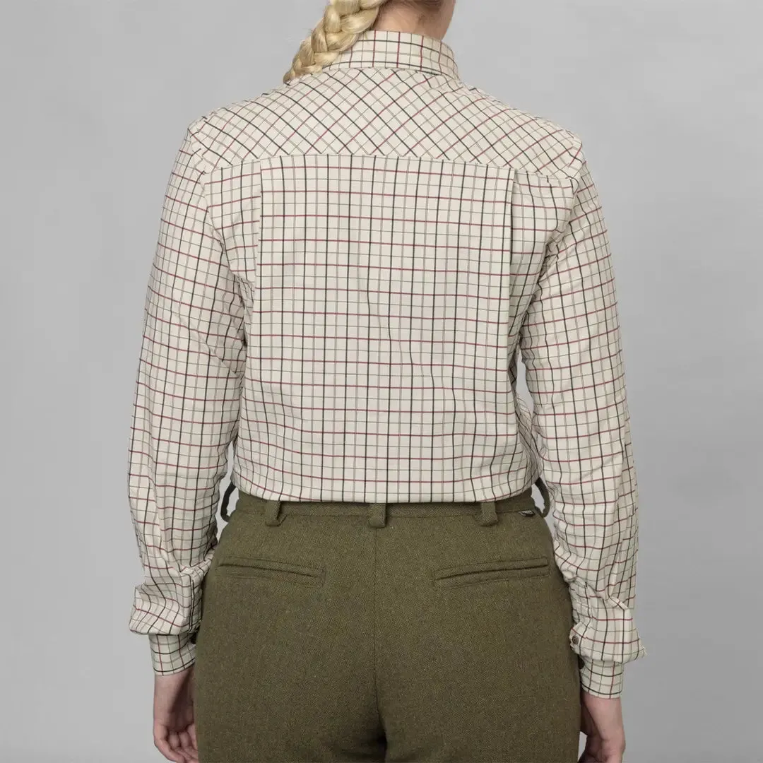 Kerry Shooting Shirt - Cabernet/Blue Check by Seeland