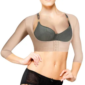 Lady Jeneva - Women Posture Corrector Upper Arm Compression Shaper - Beige