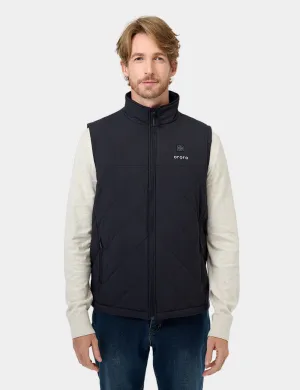 Men's Heated Quilted Vest - Black/Blue/Green