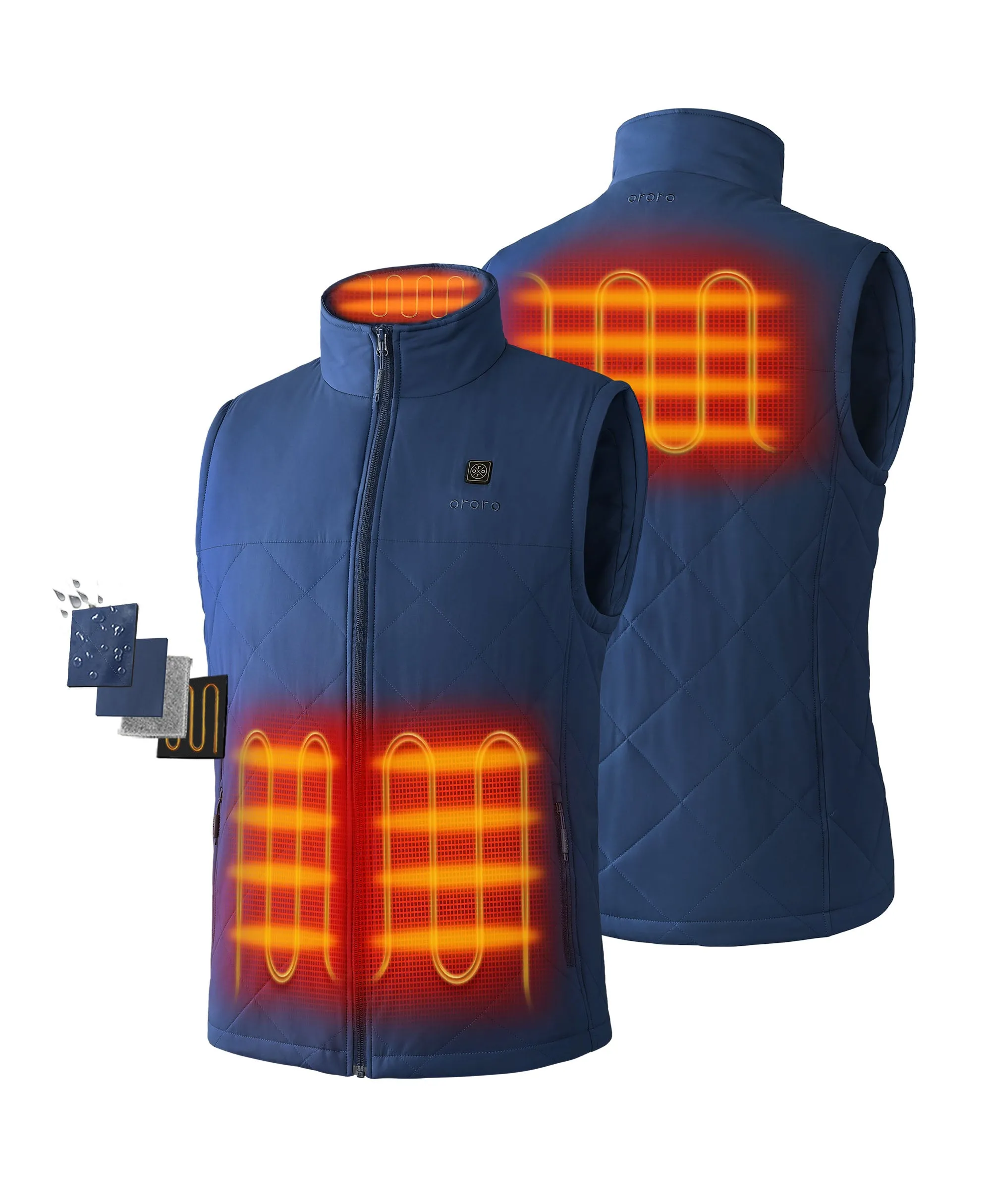 Men's Heated Quilted Vest - New Colors