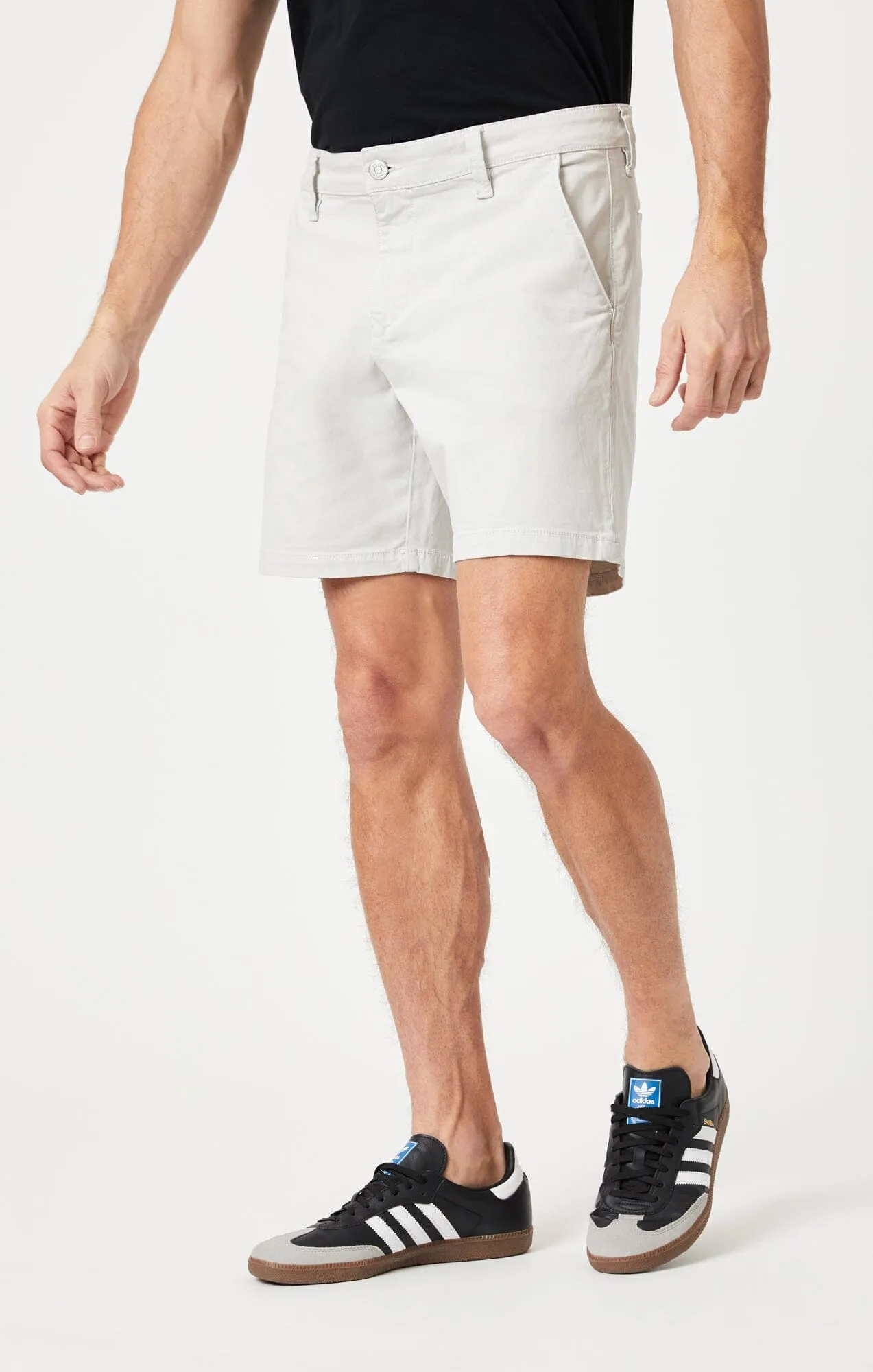 NATE SHORTS IN OYSTER MUSHROOM TWILL