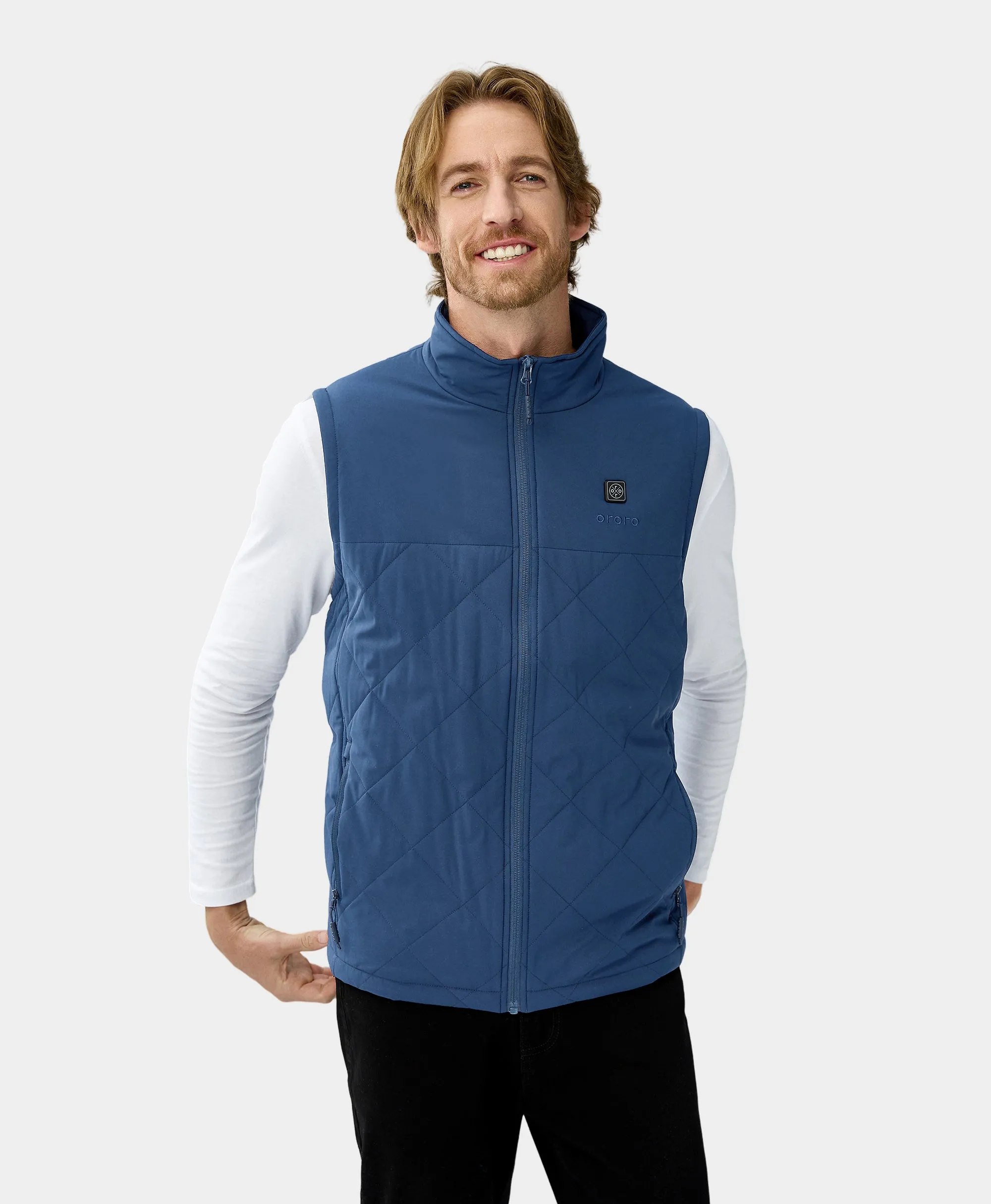 (Open-box) Men's Heated Quilted Vest - New Colors (Battery Set Not Included)