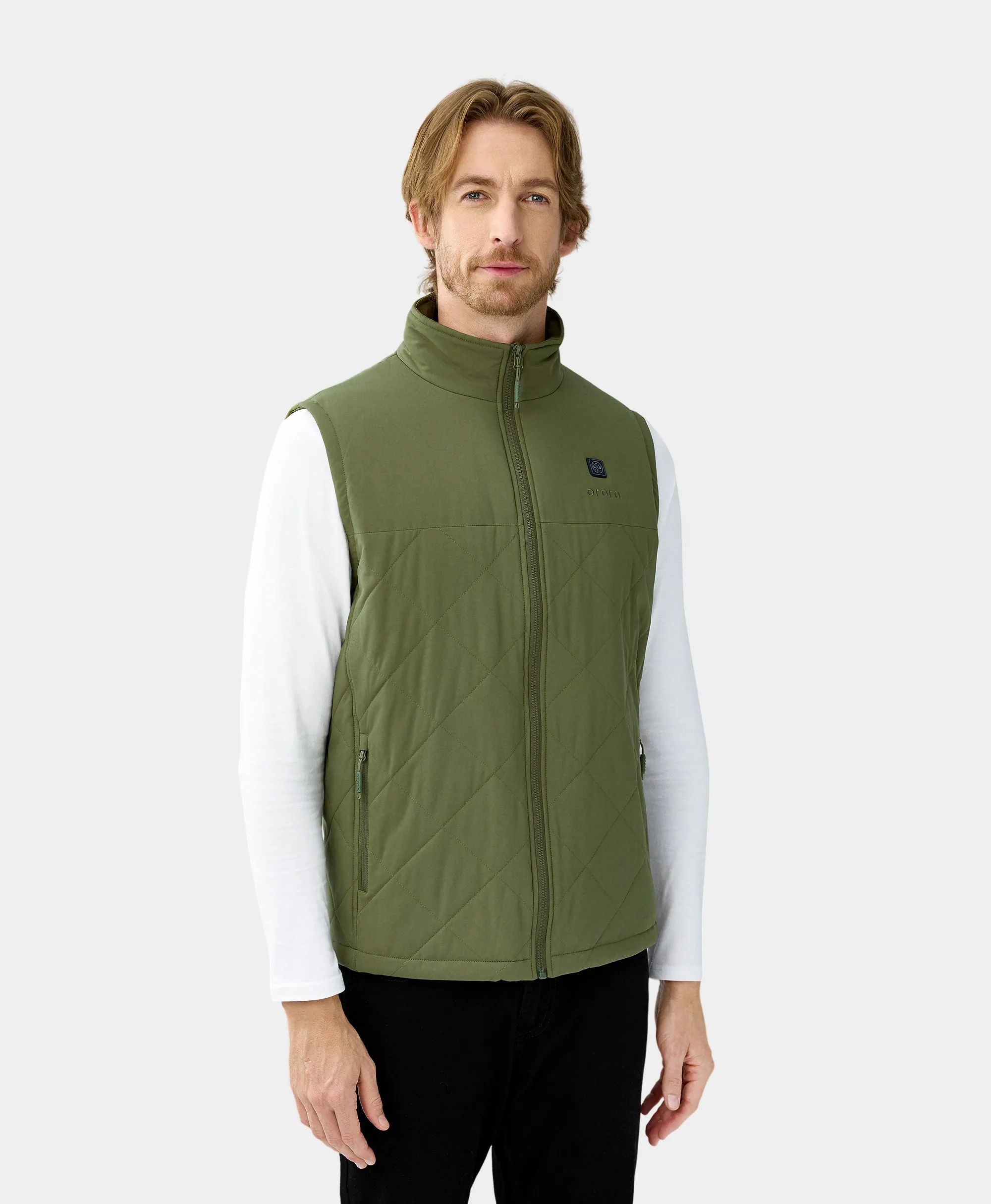 (Open-box) Men's Heated Quilted Vest - New Colors (Battery Set Not Included)