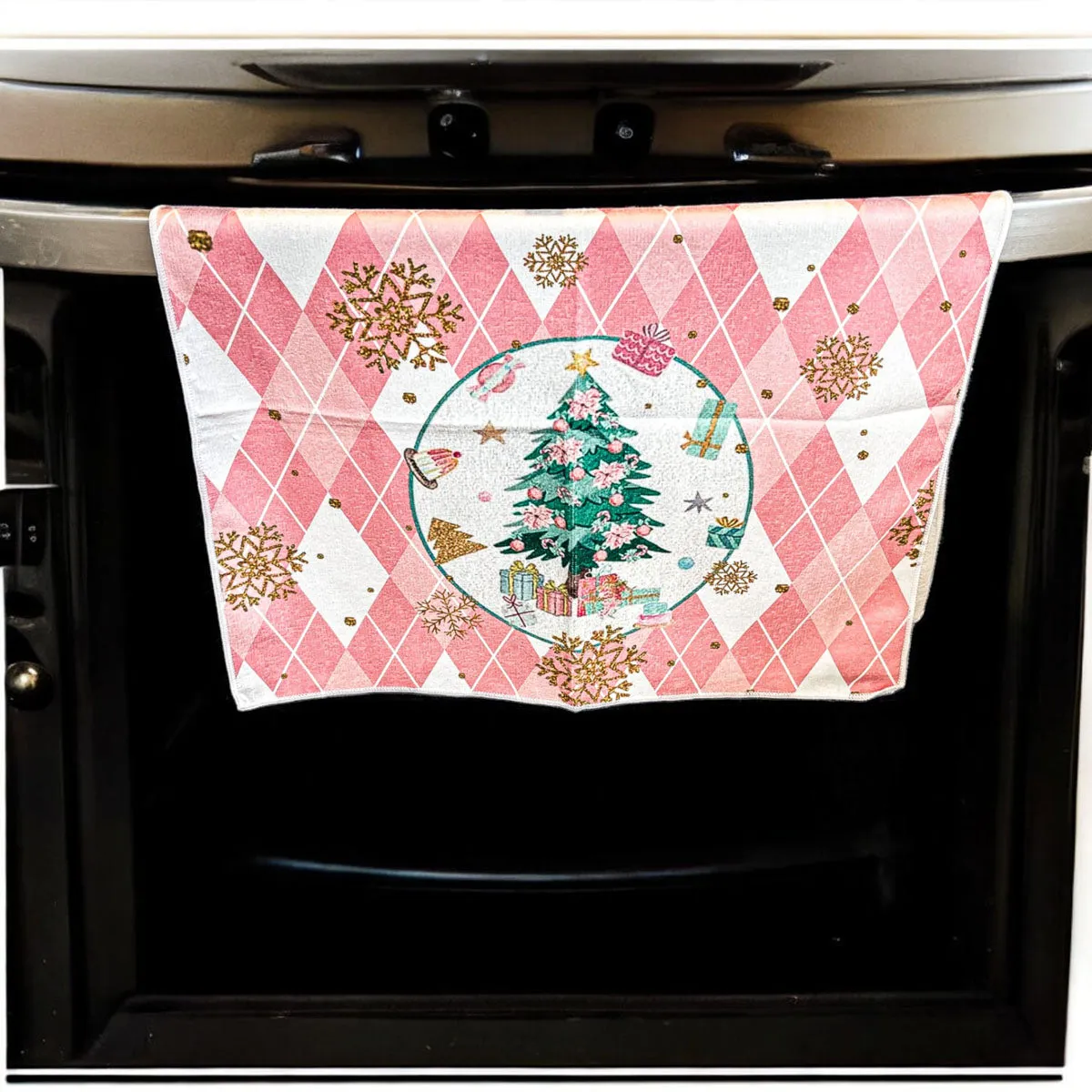 Pink Christmas Hand Towel