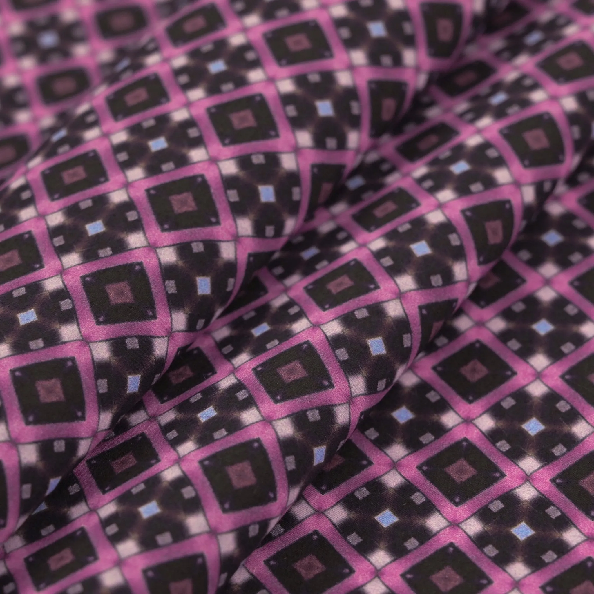 Pink Geometric Poplin 97113